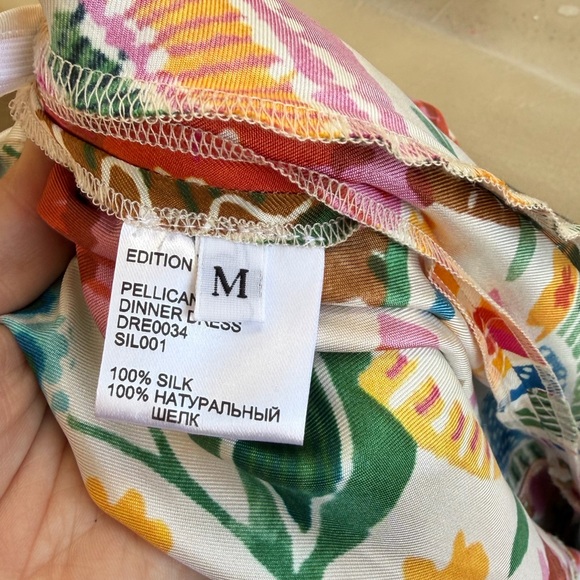 LA DoubleJ Pellicano dinner dress silk Floral Maxi size medium - Picture 8 of 8